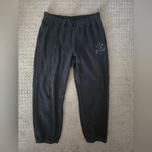 Life is Good Black Sweatpants Mens L